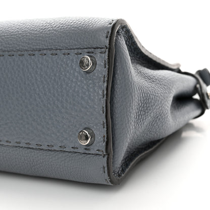 Fendi Cuoio Romano Selleria Bi-Color Medium Peekaboo Iconic Satchel Nube Bordeaux 10 of 11