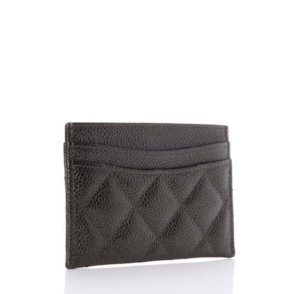 Chanel Caviar Quilted Card Holder Charcoal 3 of 8