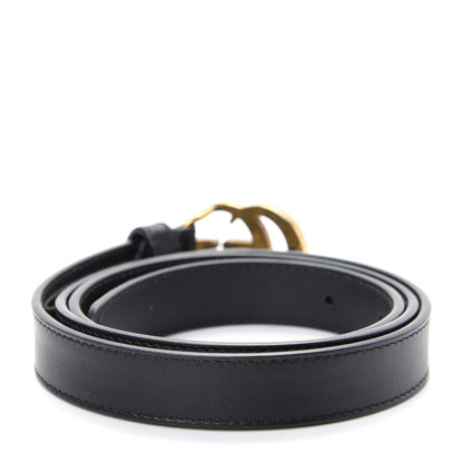Gucci Calfskin Double G 20mm Belt 85 34 Black 2 of 5