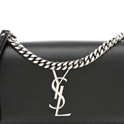 Saint Laurent Calfskin Medium Monogram Sunset Black 7 of 9