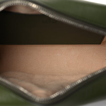 Gucci Calfskin Matelasse Aria Small GG Marmont Chain Shoulder Bag Military Wood 5 of 8
