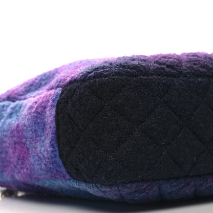 Chanel Wool Tweed CC Tote Purple Black Blue 9 of 11