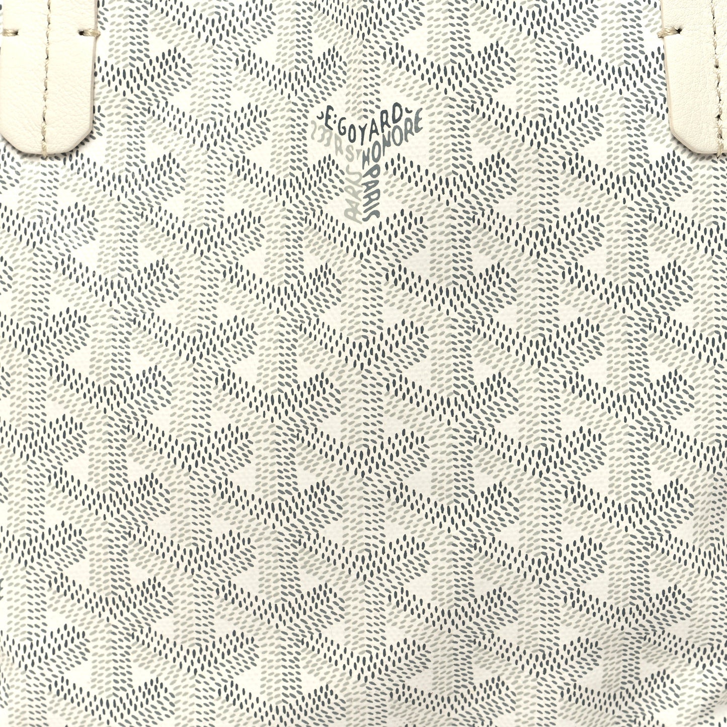 Goyardine Reversible Mini Anjou White