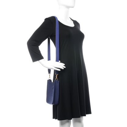 Hermes Taurillon Clemence Evelyne TPM Bleu Encre 2 of 8