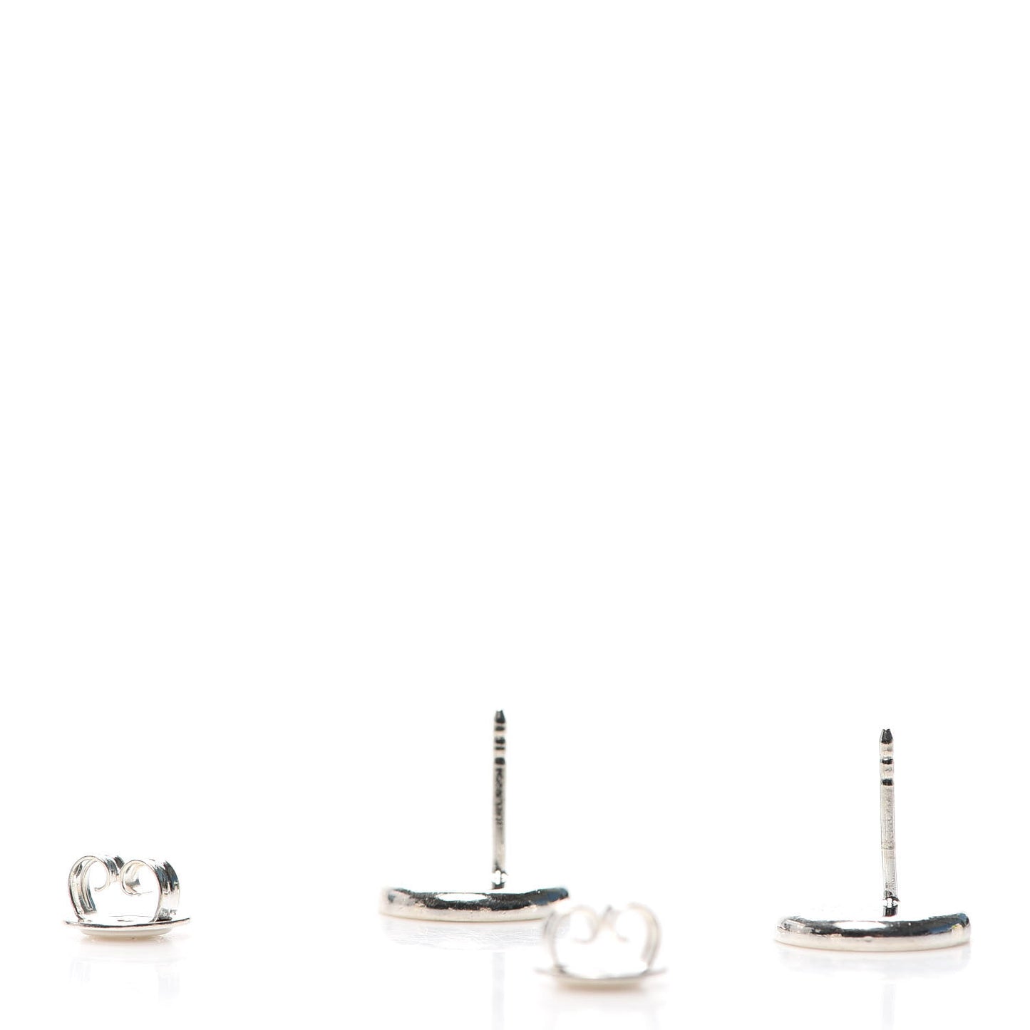 Sterling Silver Made in Italy Round Stud Earrings