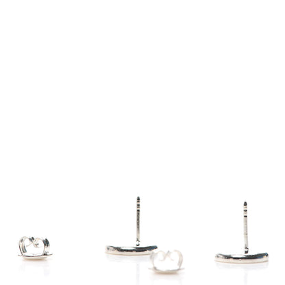 Gucci Sterling Silver Made in Italy Round Stud Earrings 3 of 4