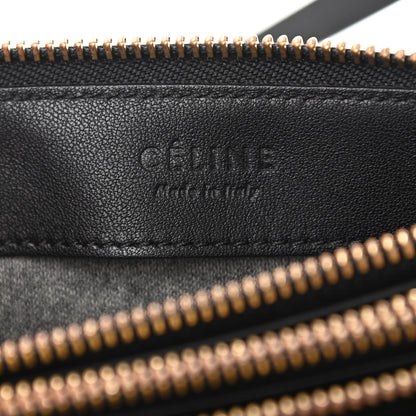 Celine Lambskin Small Trio Crossbody Bag Black 8 of 13