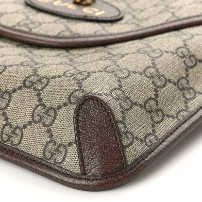 Gucci GG Supreme Monogram Web Medium Neo Vintage Flap Messenger Bag Beige New Acero 9 of 9
