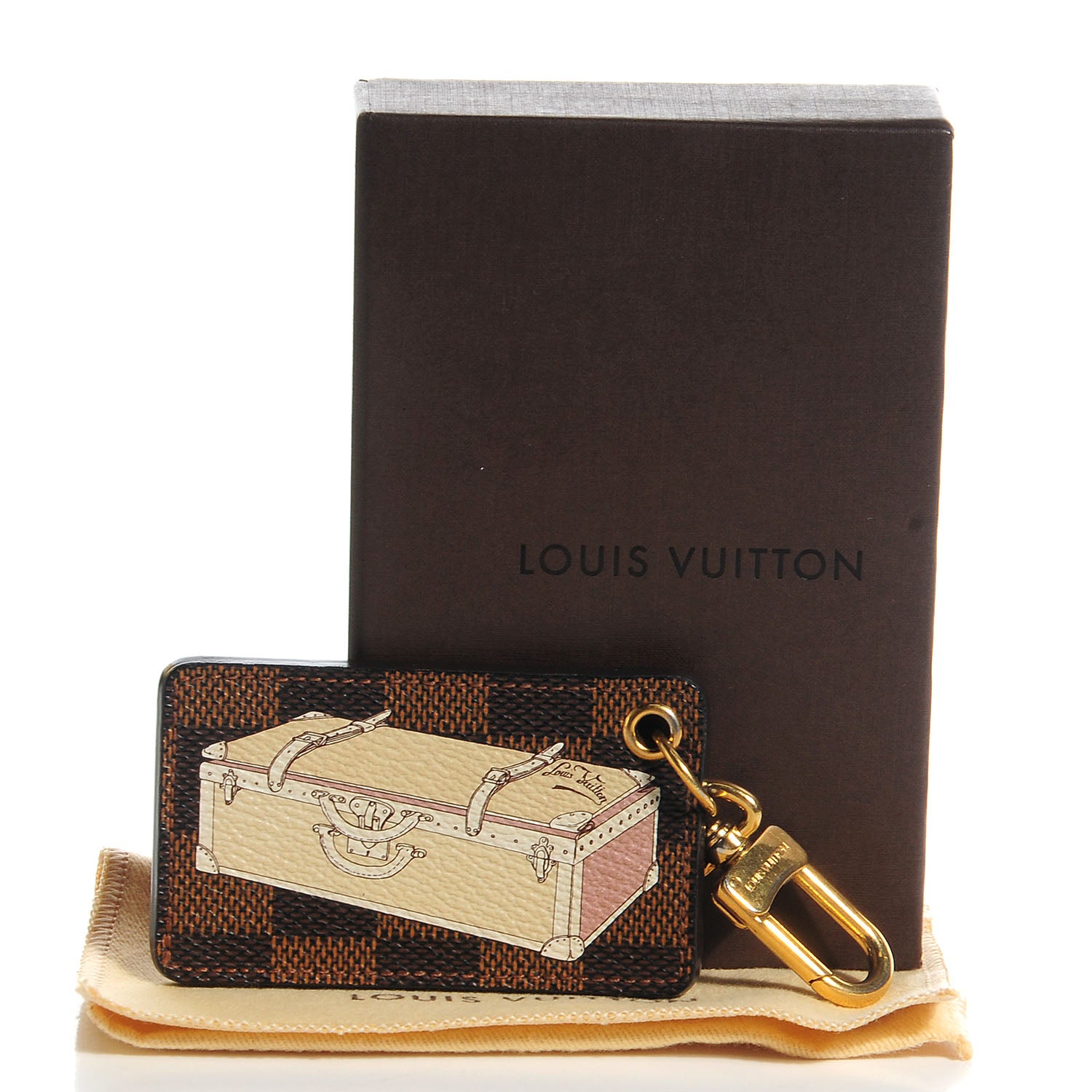 Louis Vuitton Damier Ebene Affiche Trunk Key Ring 3 of 5