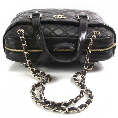 Chanel Glazed Crackled Jumbo PORTOBELLO Black 5 of 11