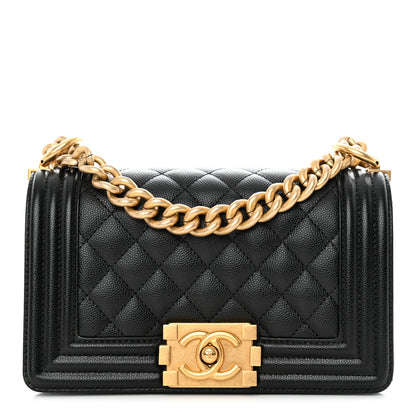 Chanel Caviar Quilted Small Boy Flap Black 1 of 13