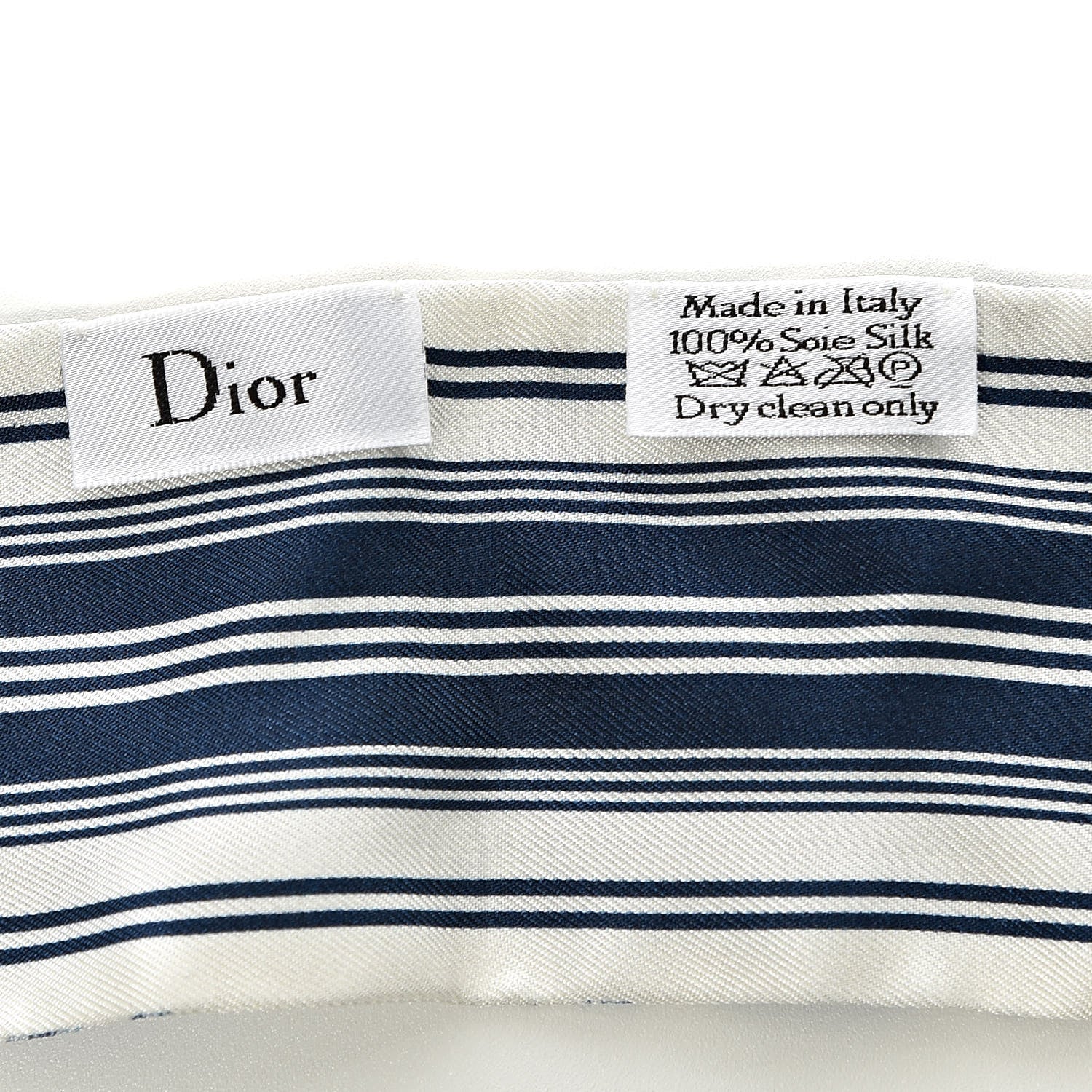 Christian Dior Silk Toile De Jouy Mitzah Scarf Blue 3 of 4