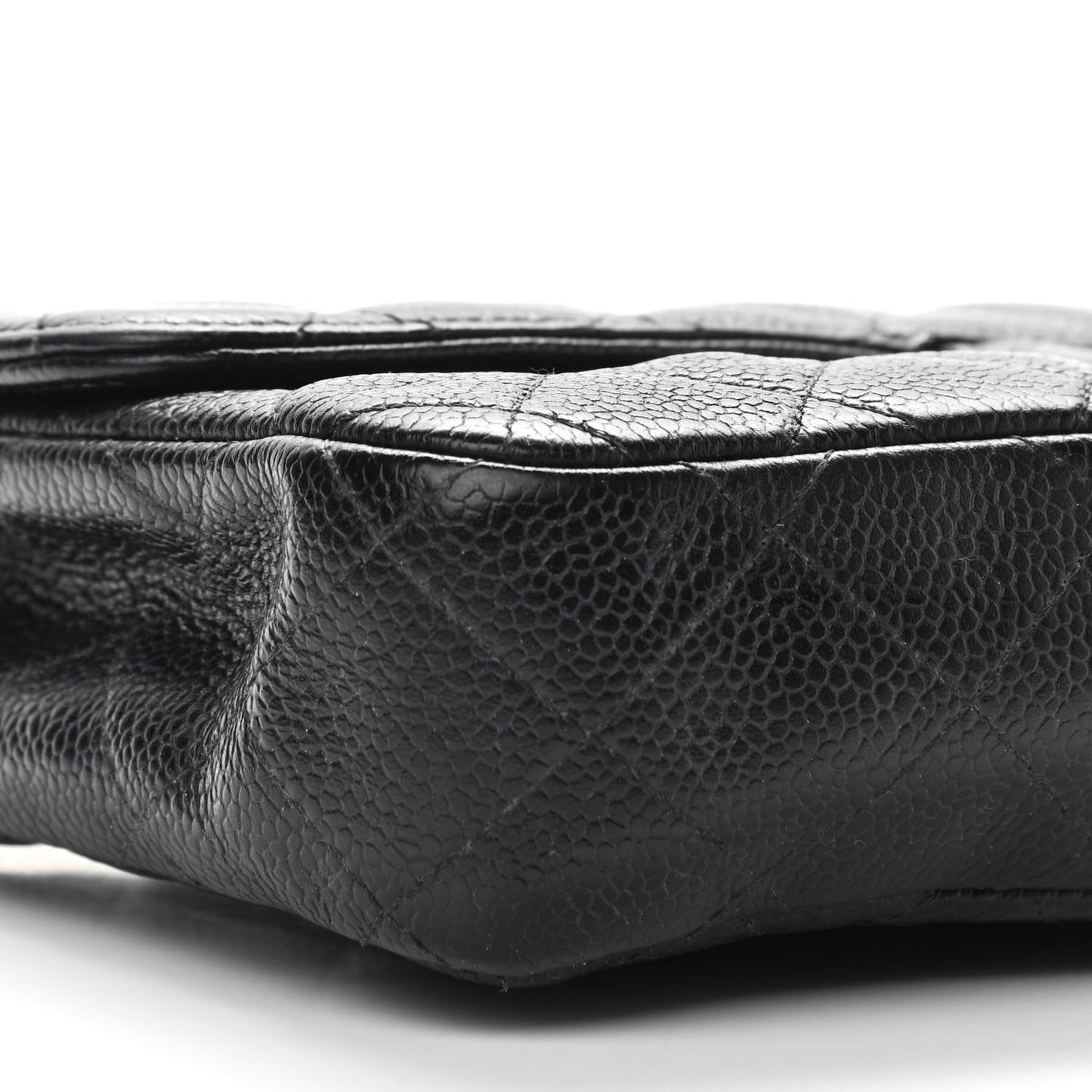 Caviar Quilted East West Flap Black