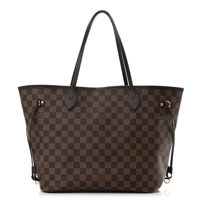 Louis Vuitton Damier Ebene Neo Neverfull MM Rose Ballerine 1 of 11