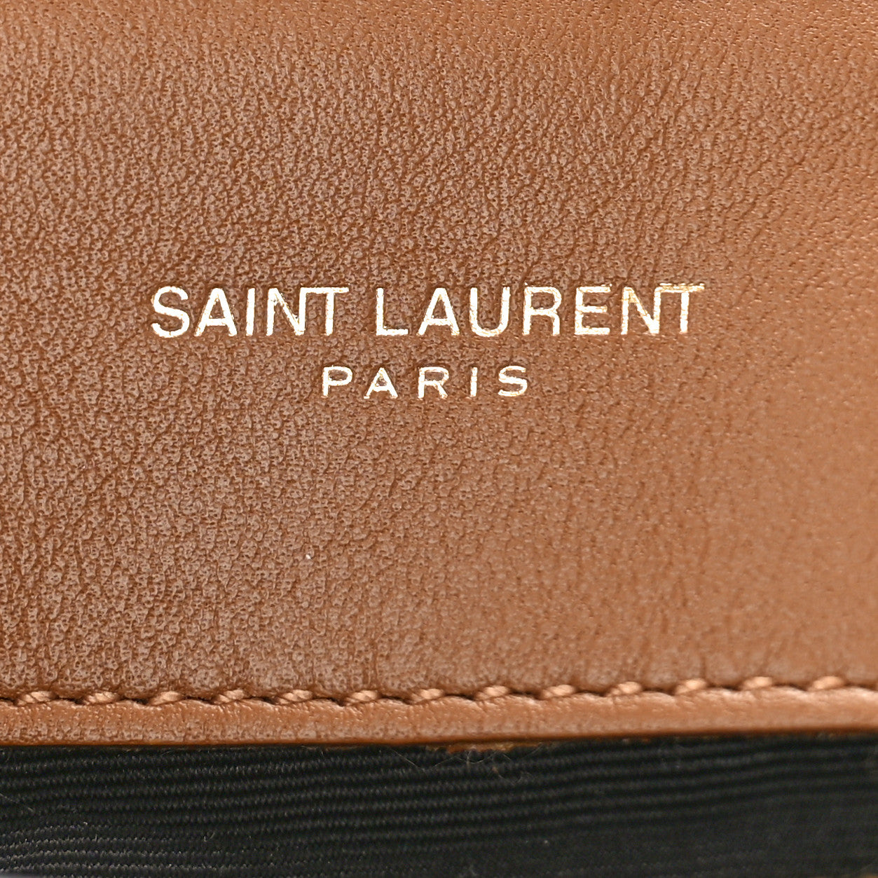 Saint Laurent Suede Calfskin Y Quilted Monogram Small Loulou Chain Satchel Cinnamon 6 of 9