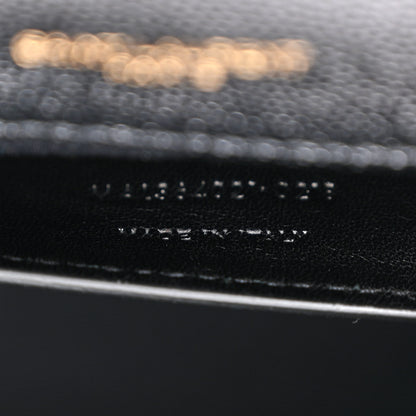 Saint Laurent SAINT LAURENT Grain De Poudre Medium Classic Monogram Kate Satchel Black 7 of 11