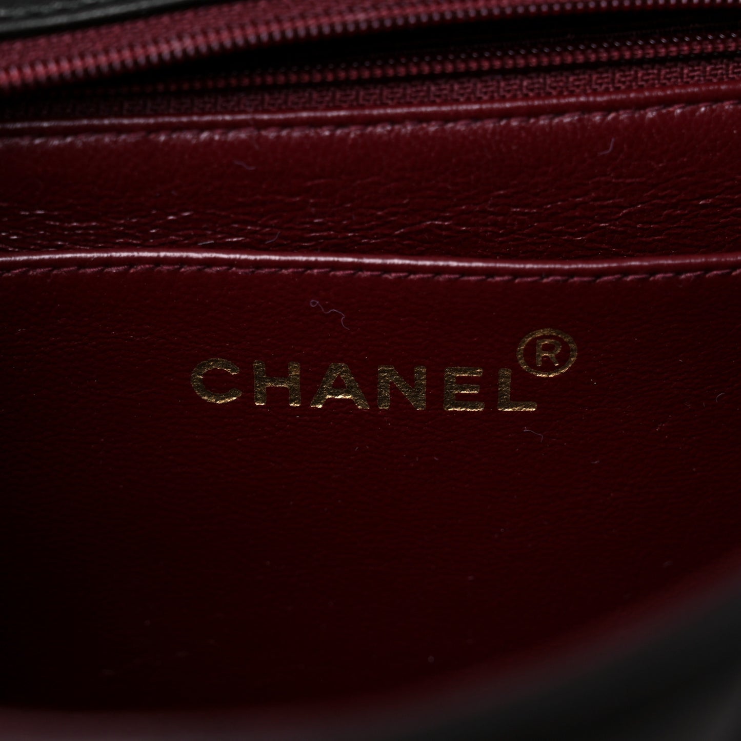 Lambskin Quilted 5 Chain Small Flap Black