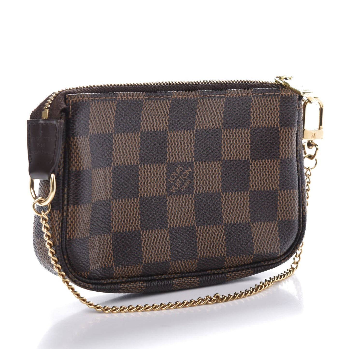 Damier Ebene Complice Trunks and Bags Mini Pochette Accessories Red