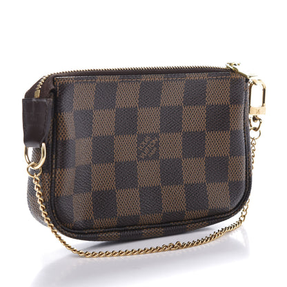 Louis Vuitton Damier Ebene Complice Trunks and Bags Mini Pochette Accessories Red 3 of 8