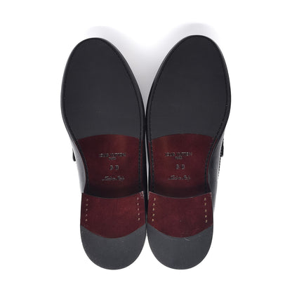 Louis Vuitton Mens Damier Infini Santiago Loafers 8 Black 5 of 8