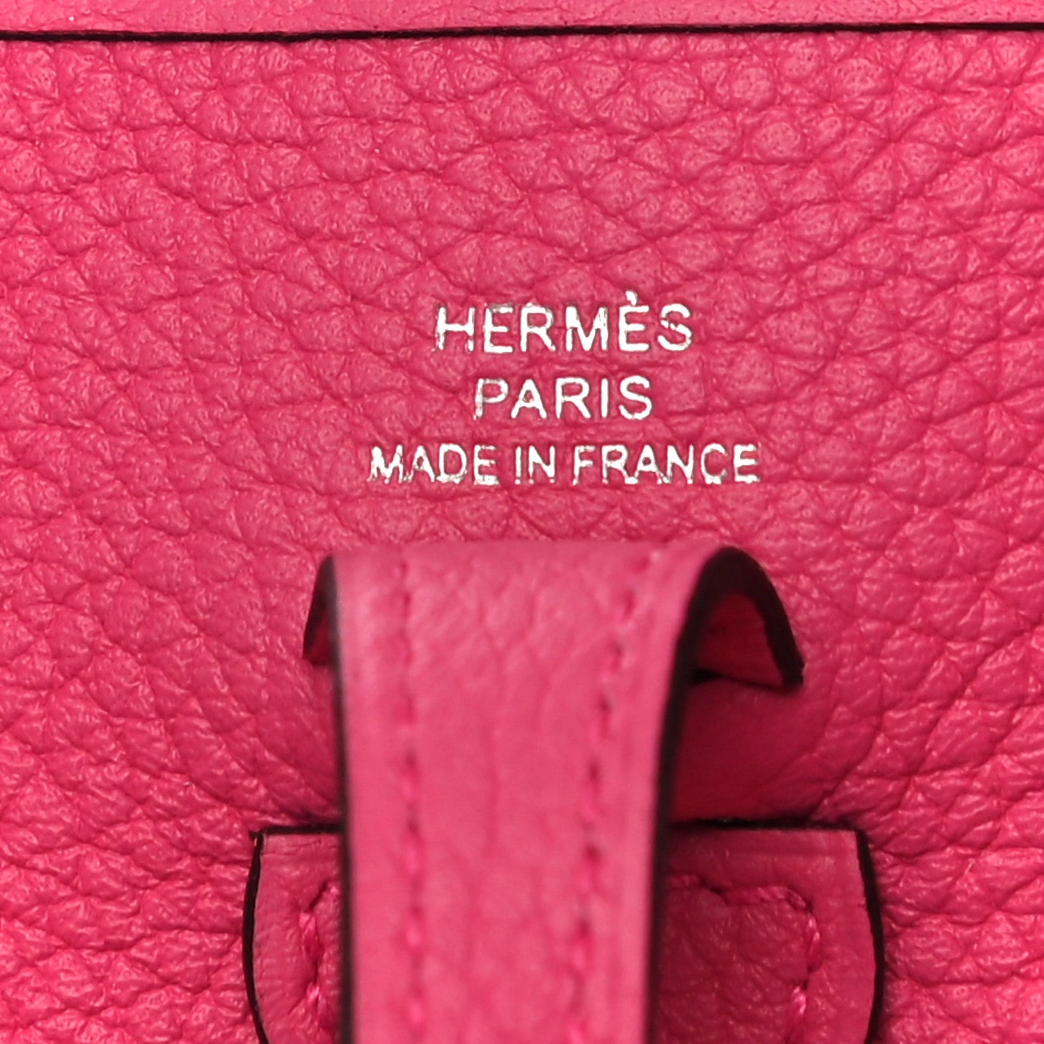 Hermes Taurillon Clemence Evelyne TPM Rose Shocking 6 of 10
