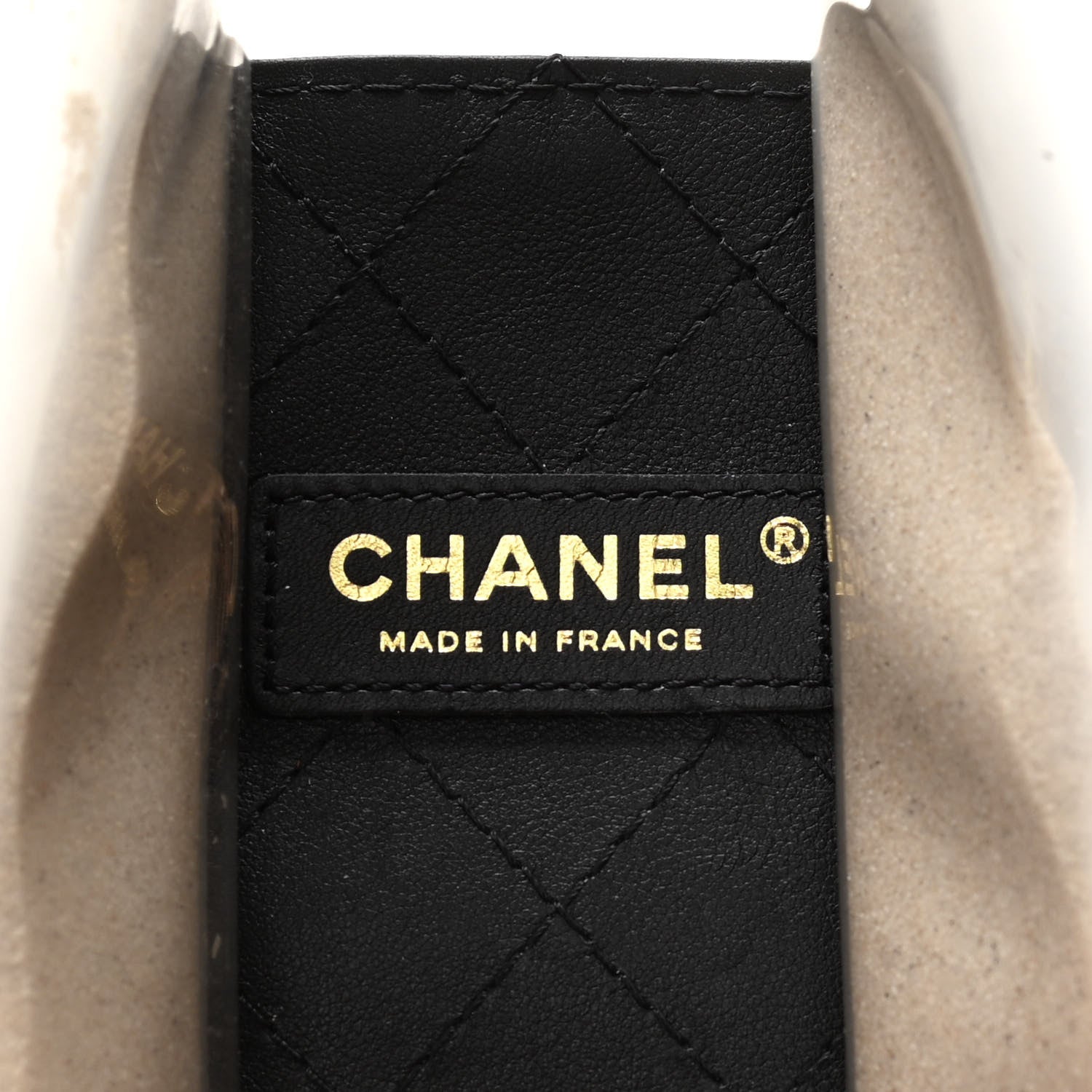 Chanel Lambskin PVC Sand By The Sea Flap With Pearl Strap Black 6 of 10