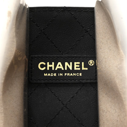 Chanel Lambskin PVC Sand By The Sea Flap With Pearl Strap Black 6 of 10