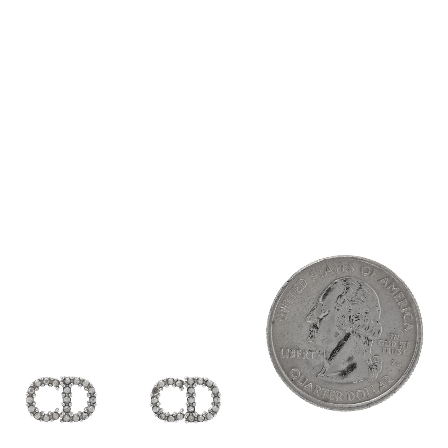 Crystal Clair D Lune Earrings Silver