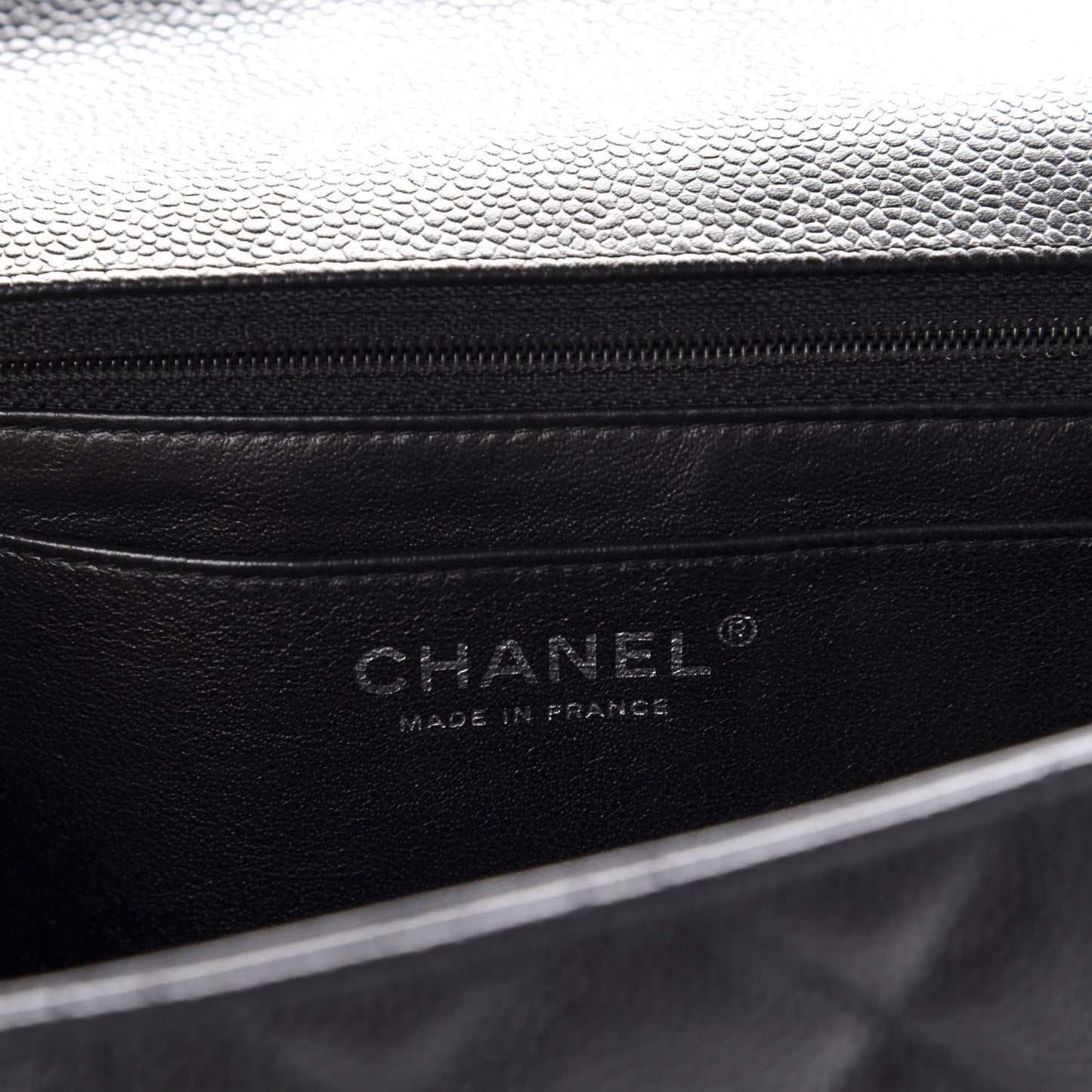 Caviar Quilted Jumbo Single Flap Black