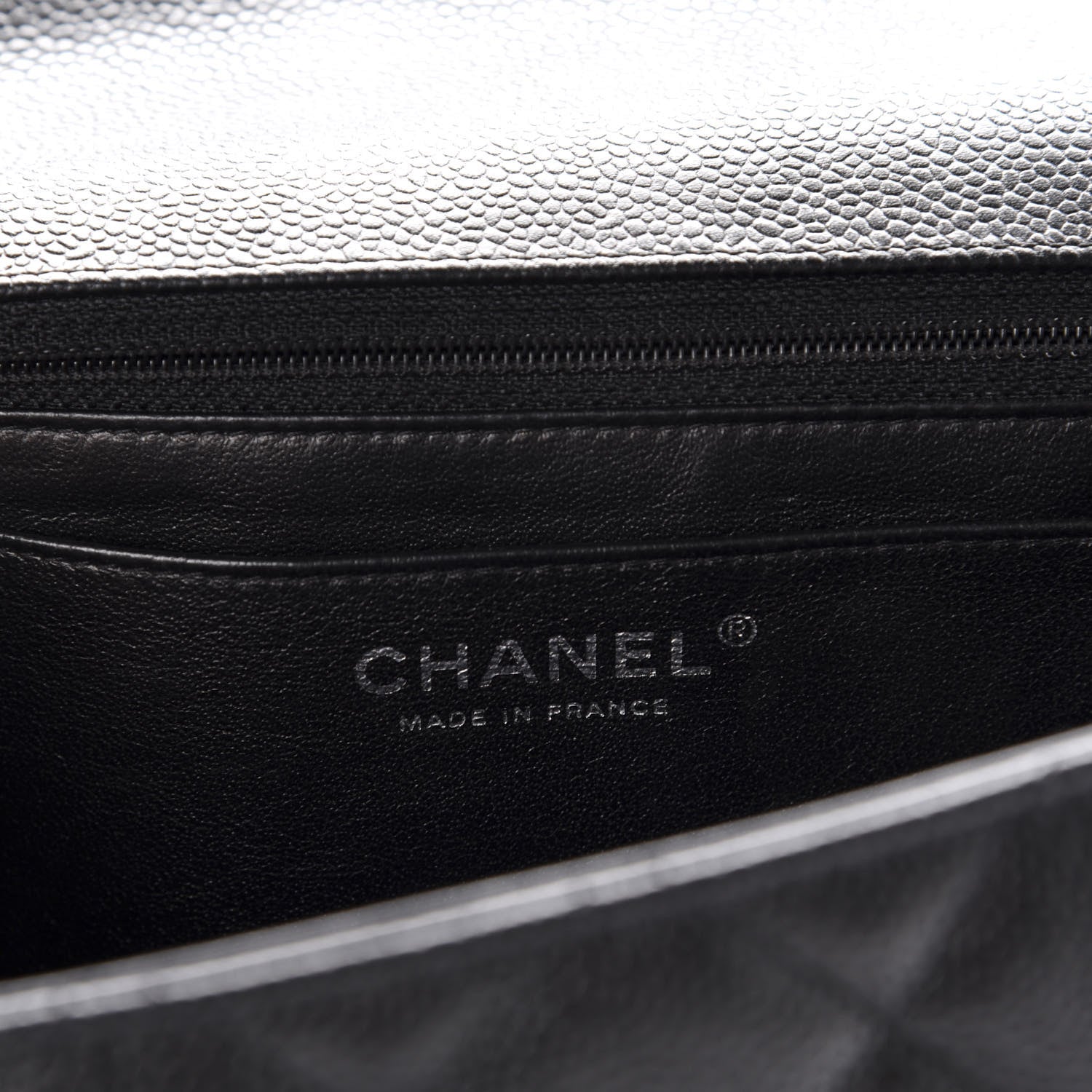 Chanel Caviar Quilted Jumbo Single Flap Black 9 of 12