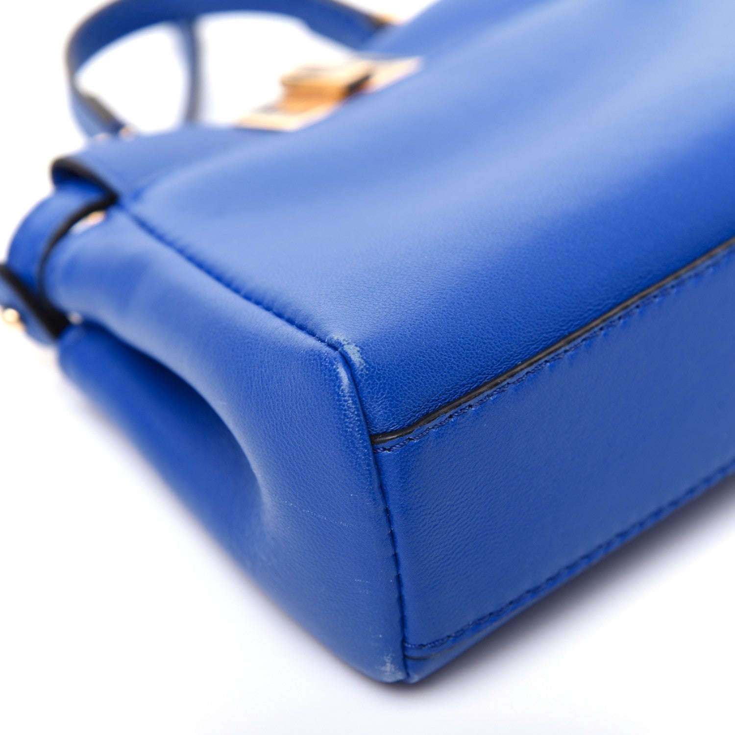 Fendi Nappa Micro Peekaboo Iconic Satchel Bluette 19 of 24