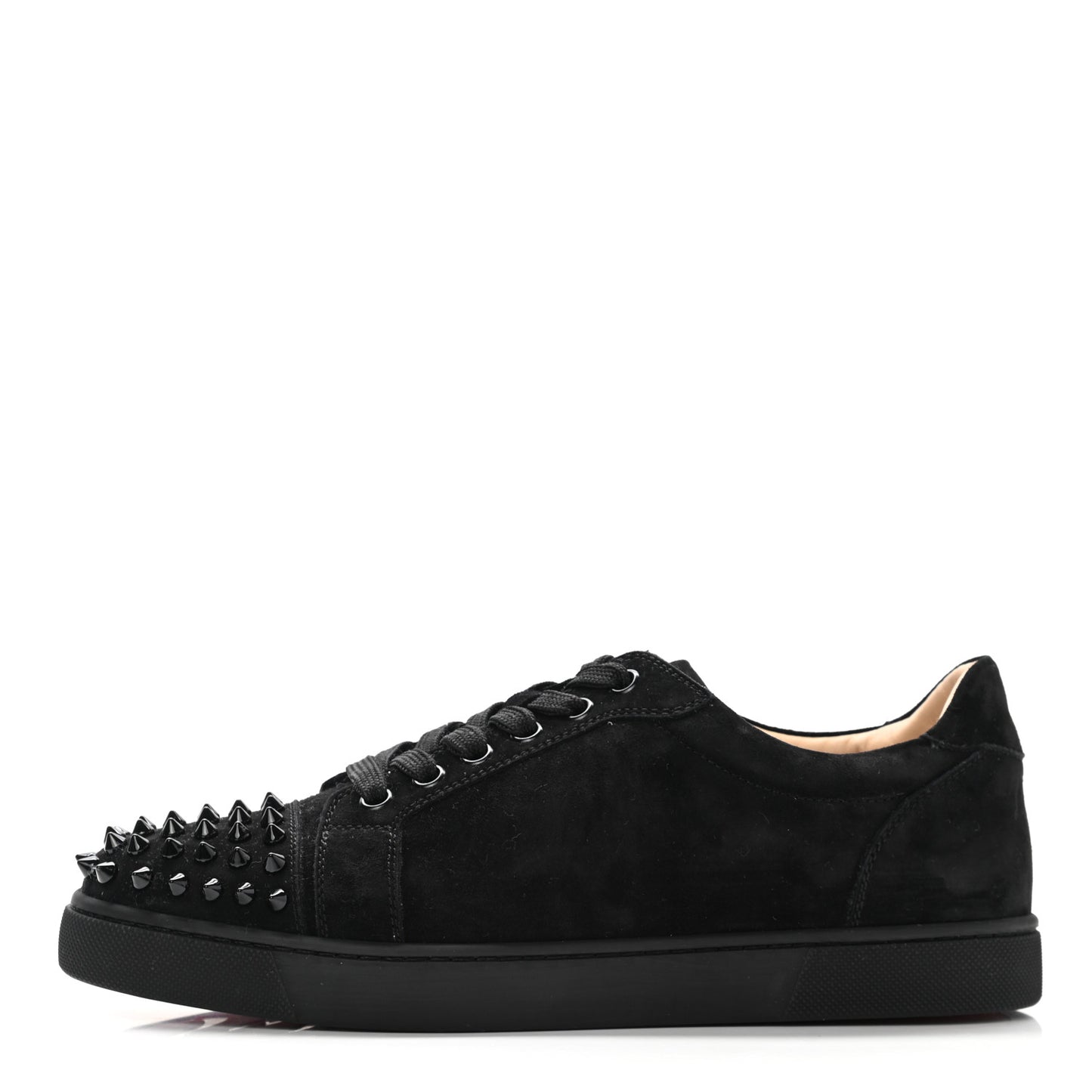 Veau Velours Spikes Womens Vieira Flat Sneakers 39 Black