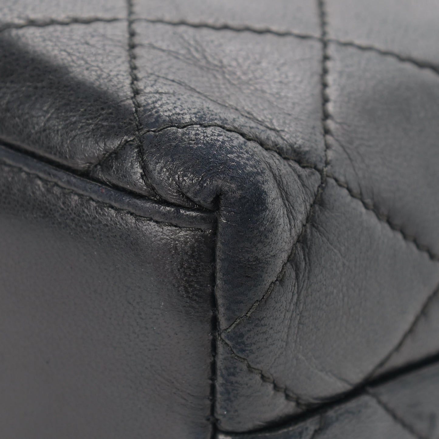 Lambskin Quilted Flap Shoulder Bag Black