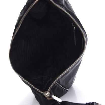 Prada Tessuto Nylon Saffiano Hobo Black 5 of 11