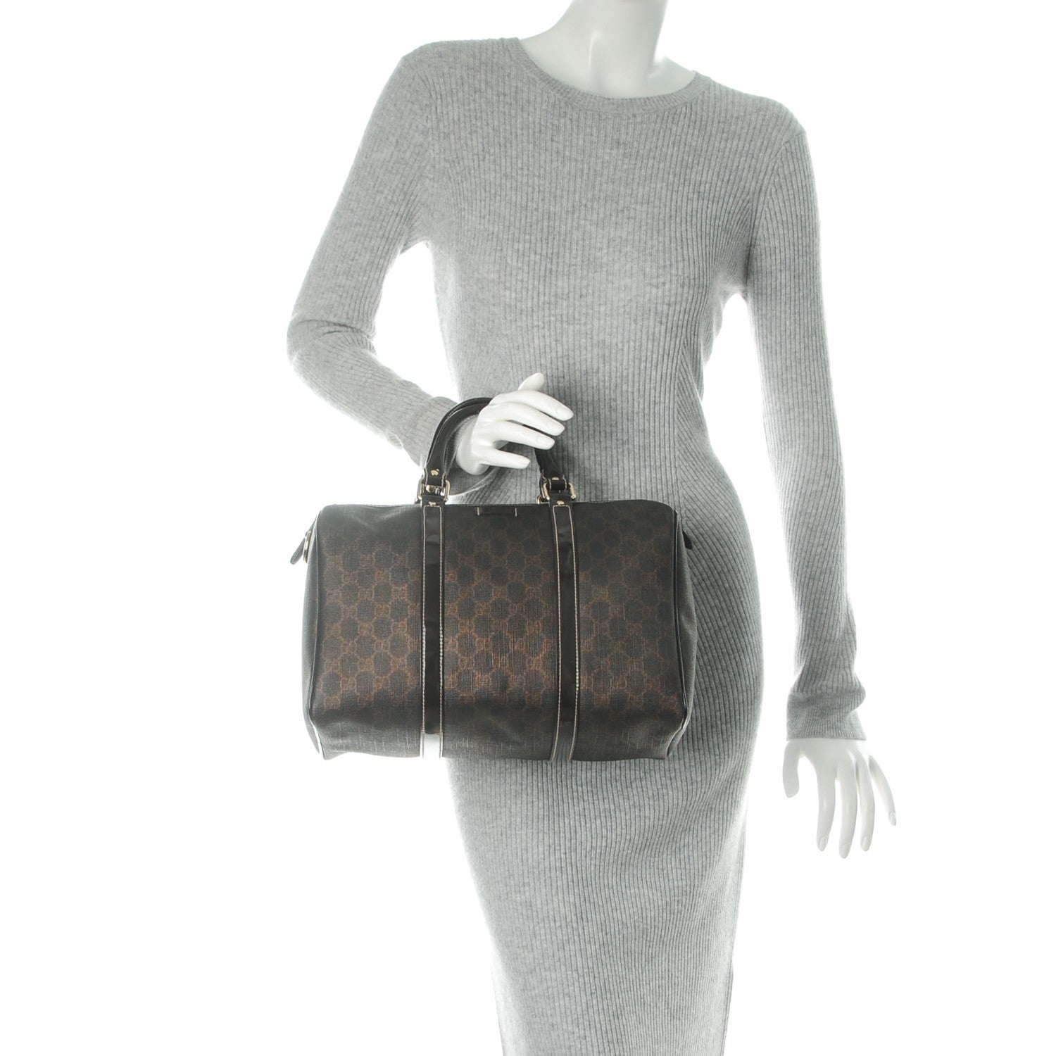 Gucci GG Plus Monogram Medium Joy Boston Dark Brown 2 of 7