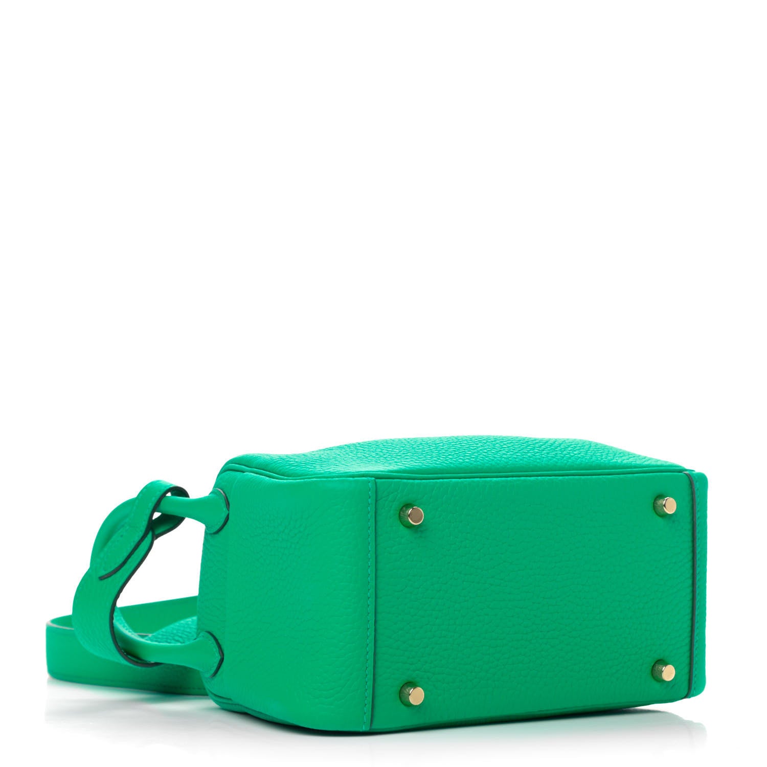 Hermes Taurillon Clemence Mini Lindy 20 Menthe 3 of 4