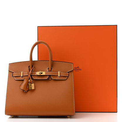 Hermes Epsom Birkin Sellier 25 Toffee 11 of 11