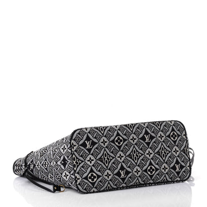 Louis Vuitton Jacquard Since 1854 Neverfull MM Grey 3 of 4