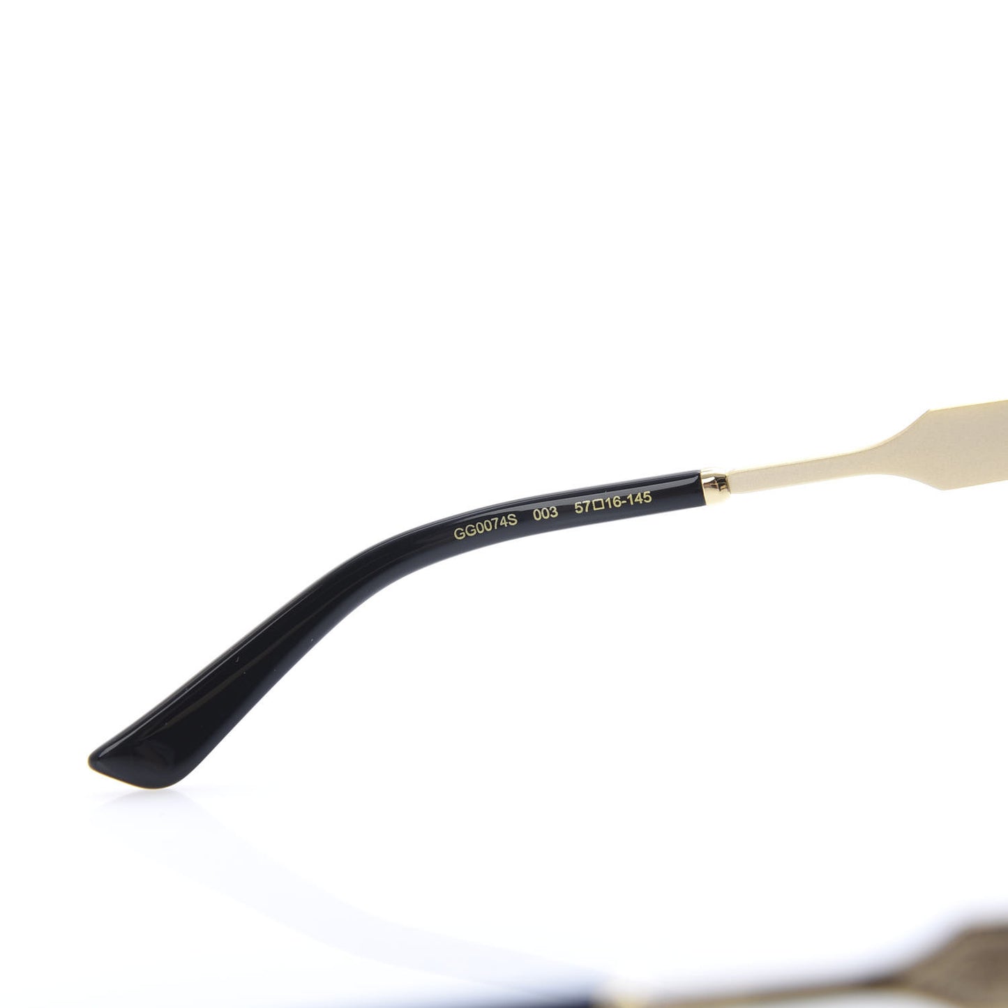 Round Metal GG0074S Sunglasses Gold