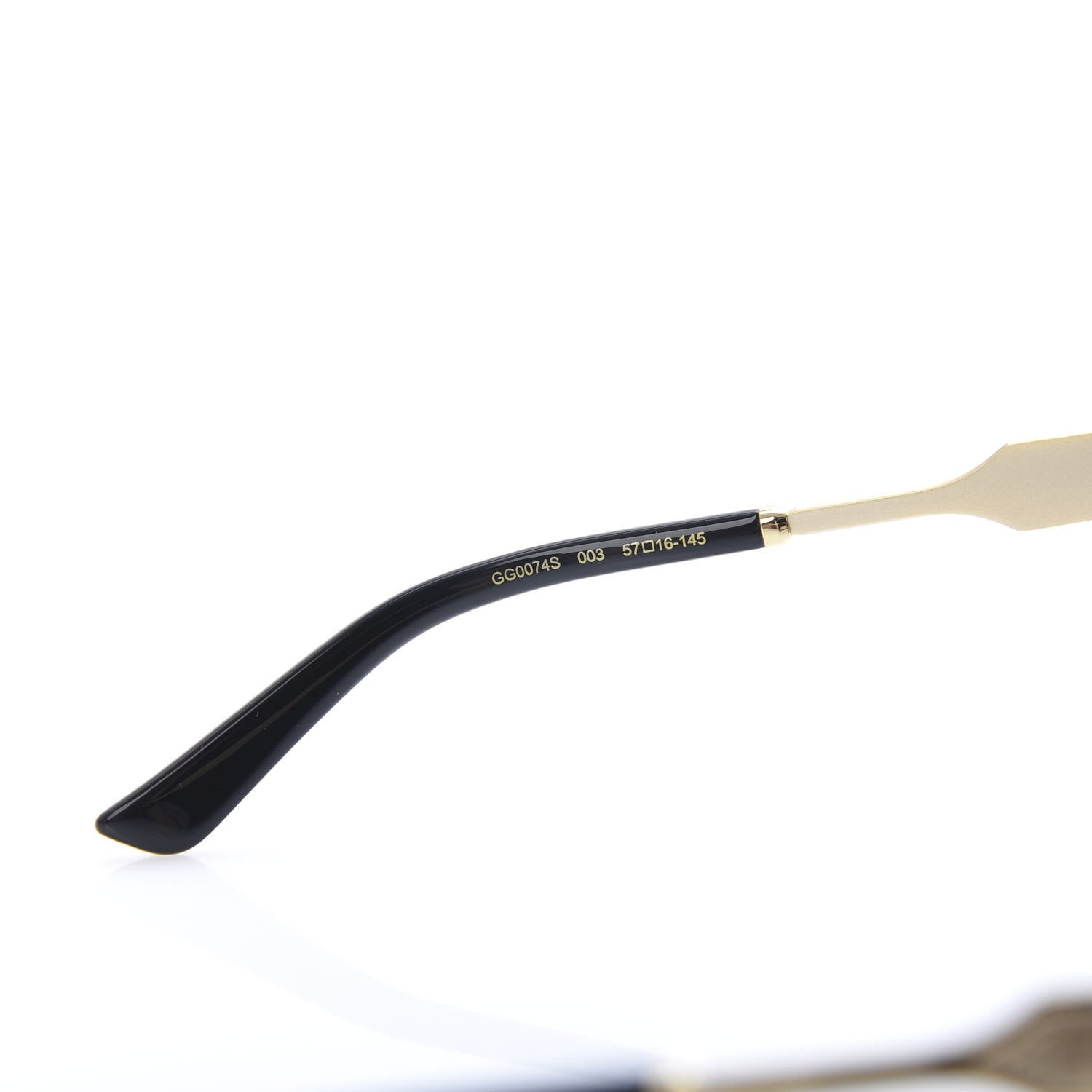 Gucci Round Metal GG0074S Sunglasses Gold 5 of 9