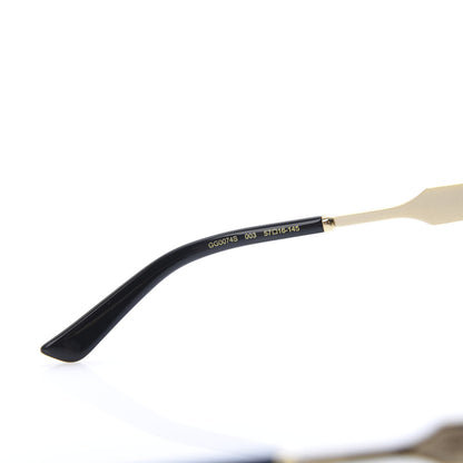 Gucci Round Metal GG0074S Sunglasses Gold 5 of 9