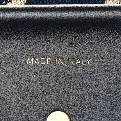 Christian Dior Canvas Embroidered Shoulder Strap Blue 4 of 4