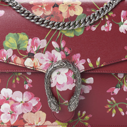 Gucci Calfskin Blooms Print Medium Dionysus Shoulder Bag Romantic Cherry Multicolor 10 of 10