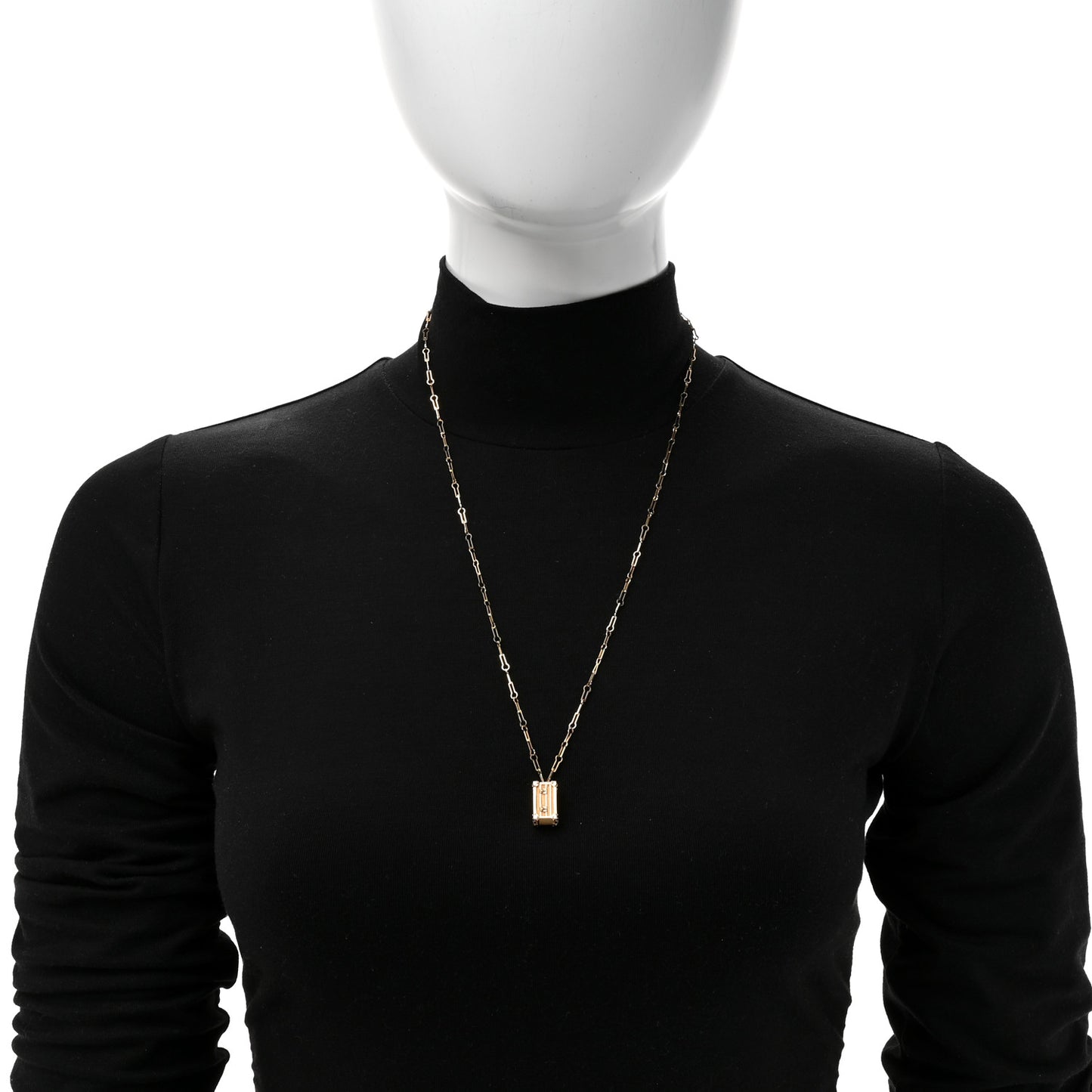 18K Yellow Gold Petite Malle Pendant Necklace