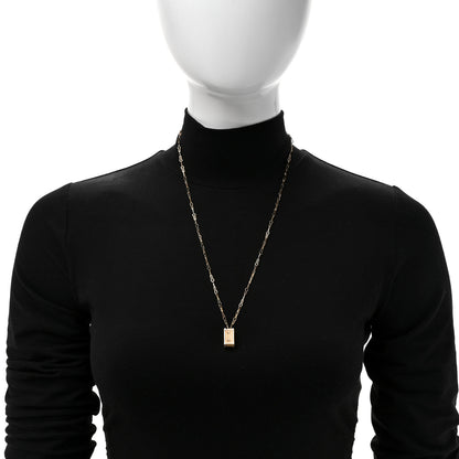 Louis Vuitton 18K Yellow Gold Petite Malle Pendant Necklace 2 of 5