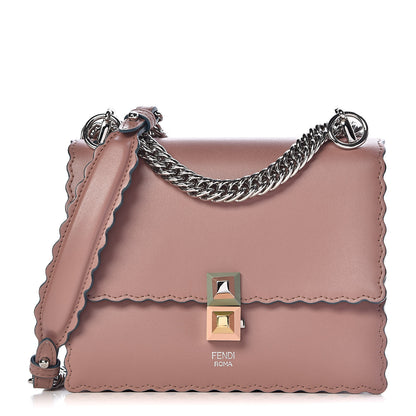 Fendi Vitello Liberty Scalloped Studded Small Kan I Shoulder Bag English Rose 1 of 10
