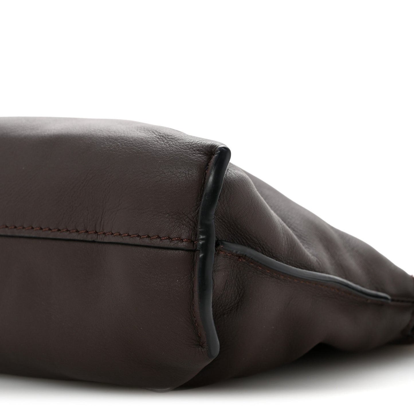 Calfskin Mini Flamenco Knot Bag Chocolate
