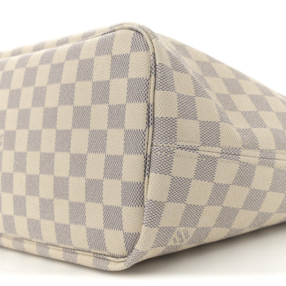 Louis Vuitton Damier Azur Neo Neverfull MM Rose Ballerine 10 of 12