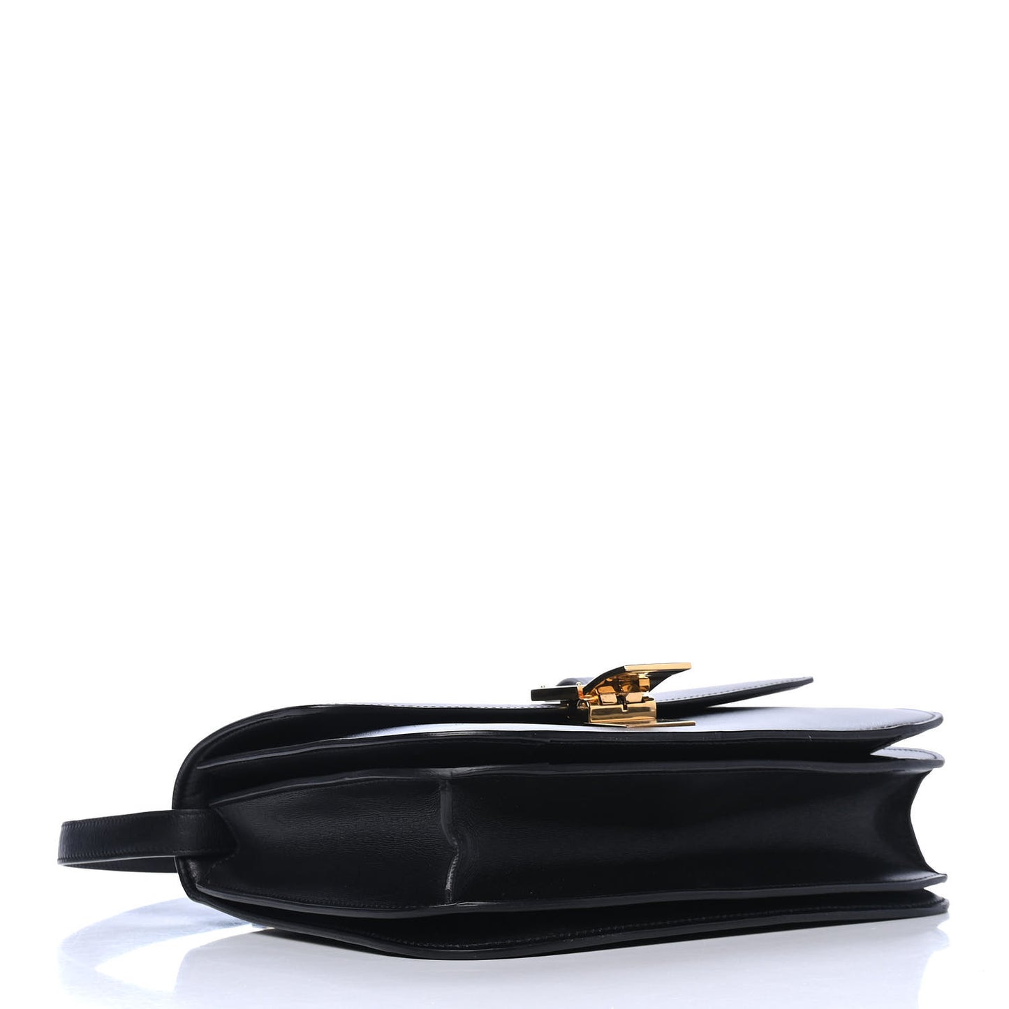 Box Calfskin Medium Classic Box Flap Bag Black