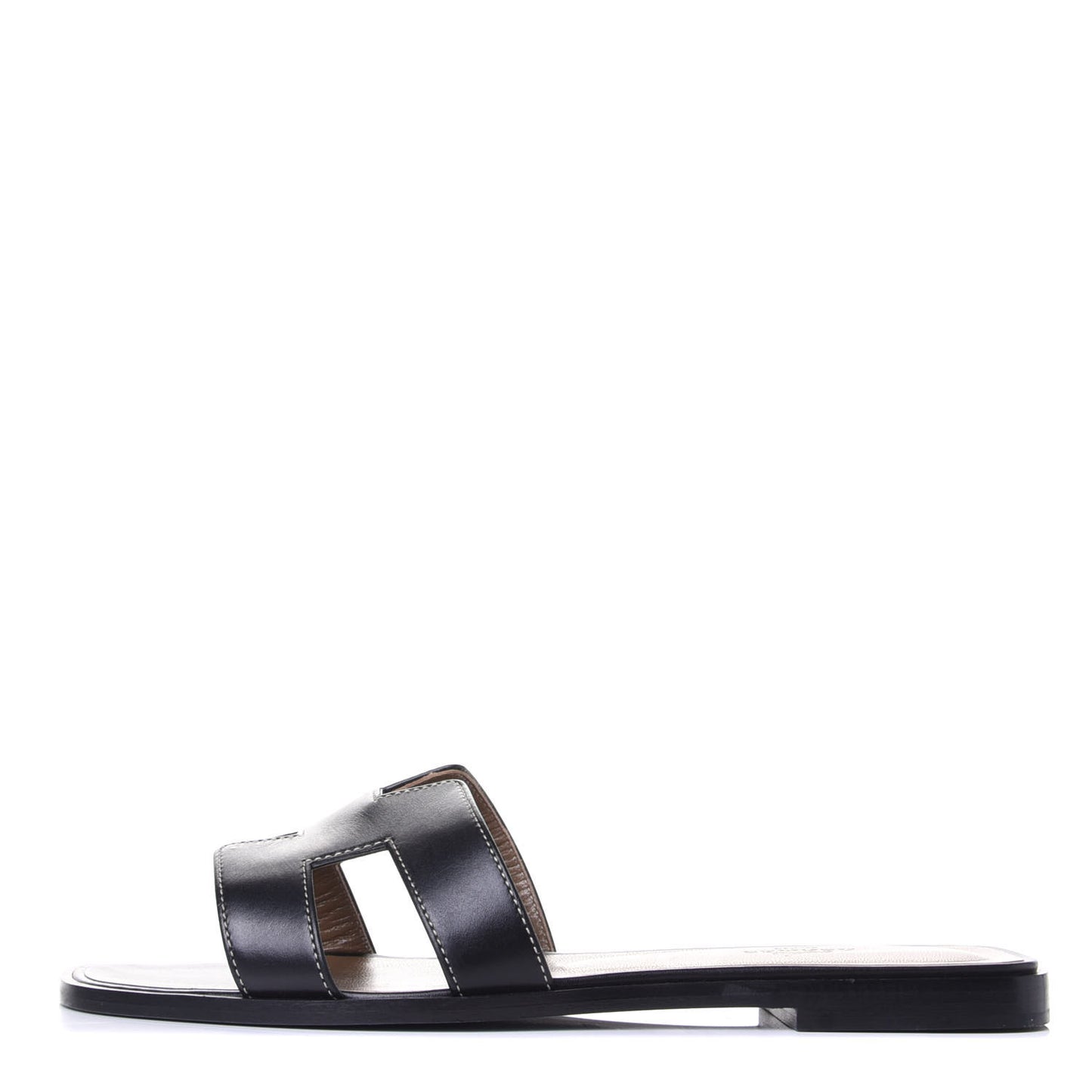 Box Calfskin Oran Sandals 39.5 Black